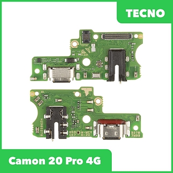 Системный разъем (разъем зарядки) для Tecno Camon 20 Pro 4G (CK7N), микрофон