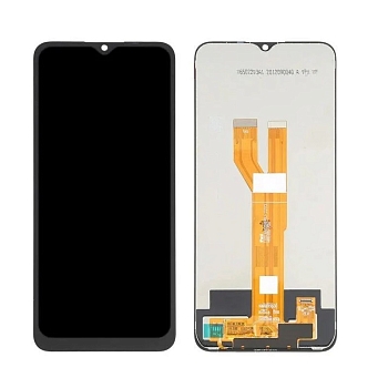 Дисплей для Realme C20, C21, C11 2021, Narzo 50i + тачскрин (черный) (100% LCD)